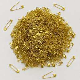Английские булавки 22 мм, 1000 шт., золотистые